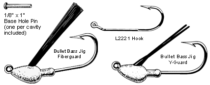 Do-It Weedless Bullet Bass Jig