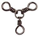 Black Three Way Swivel